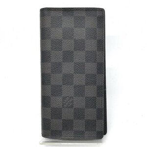 Authentic Louis Vuitton Portefeuille Brazza Grapite Long Wallet 213-021022